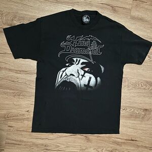 King Diamond tee. Size L. Worn but great condition. No stains, rips, or tears.